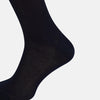 View 4 of product Navy Micro Knit Long Socks