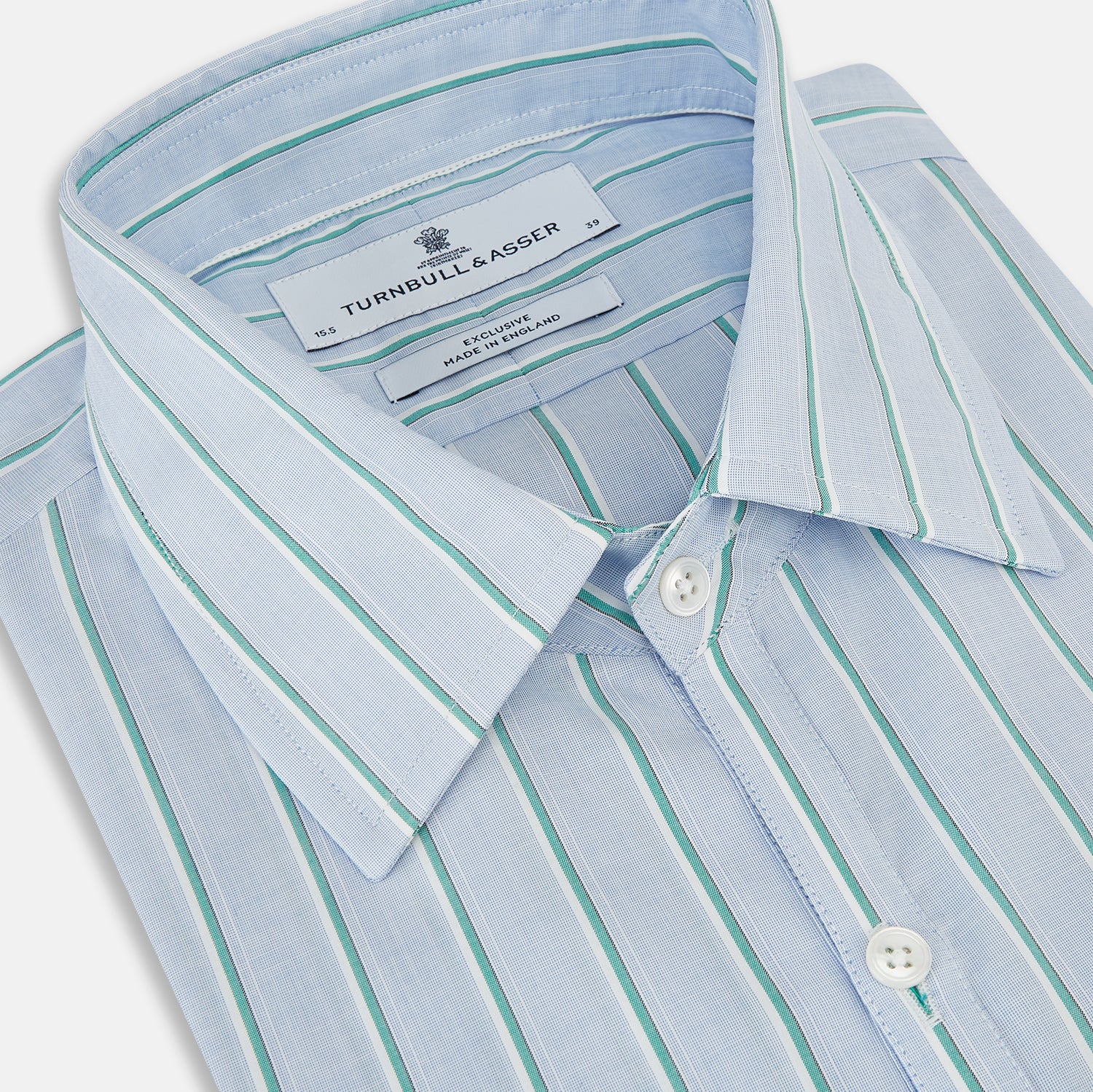 View 2 of product Blue and Green Multi-Stripe Westminster Shirt