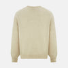 Ivory Cashmere V-Neck Jumper