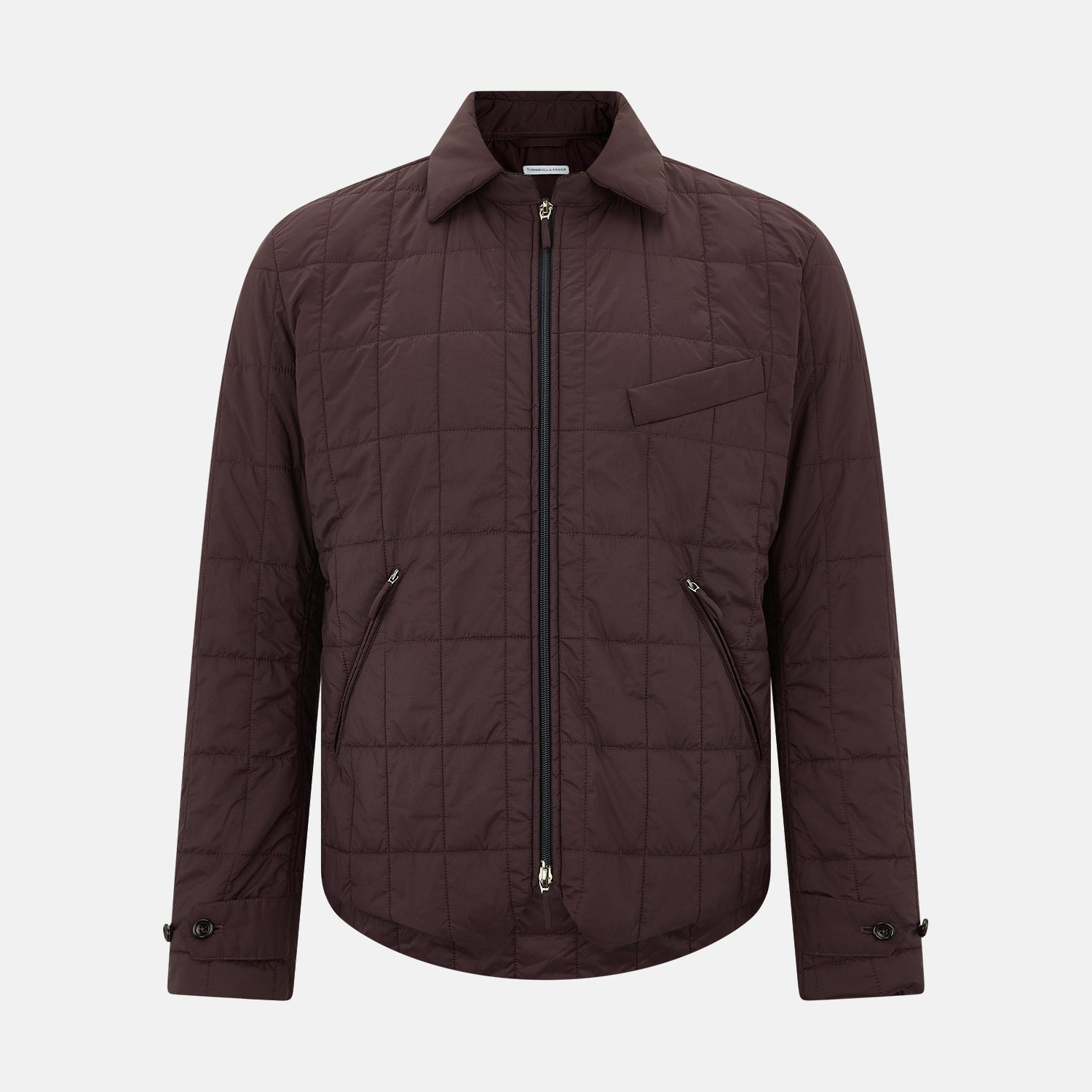View 1 of product Battersea Burgundy Quilted Jacket