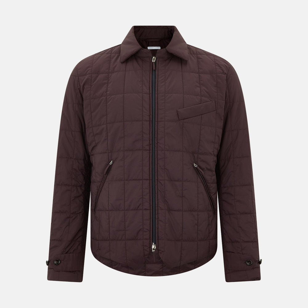 Battersea Burgundy Quilted Jacket