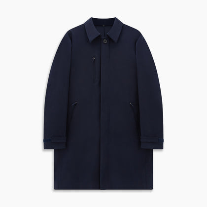 Navy John Arthur Trench Coat Image 8