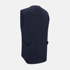 View 4 of product Navy Linen Twill Waistcoat