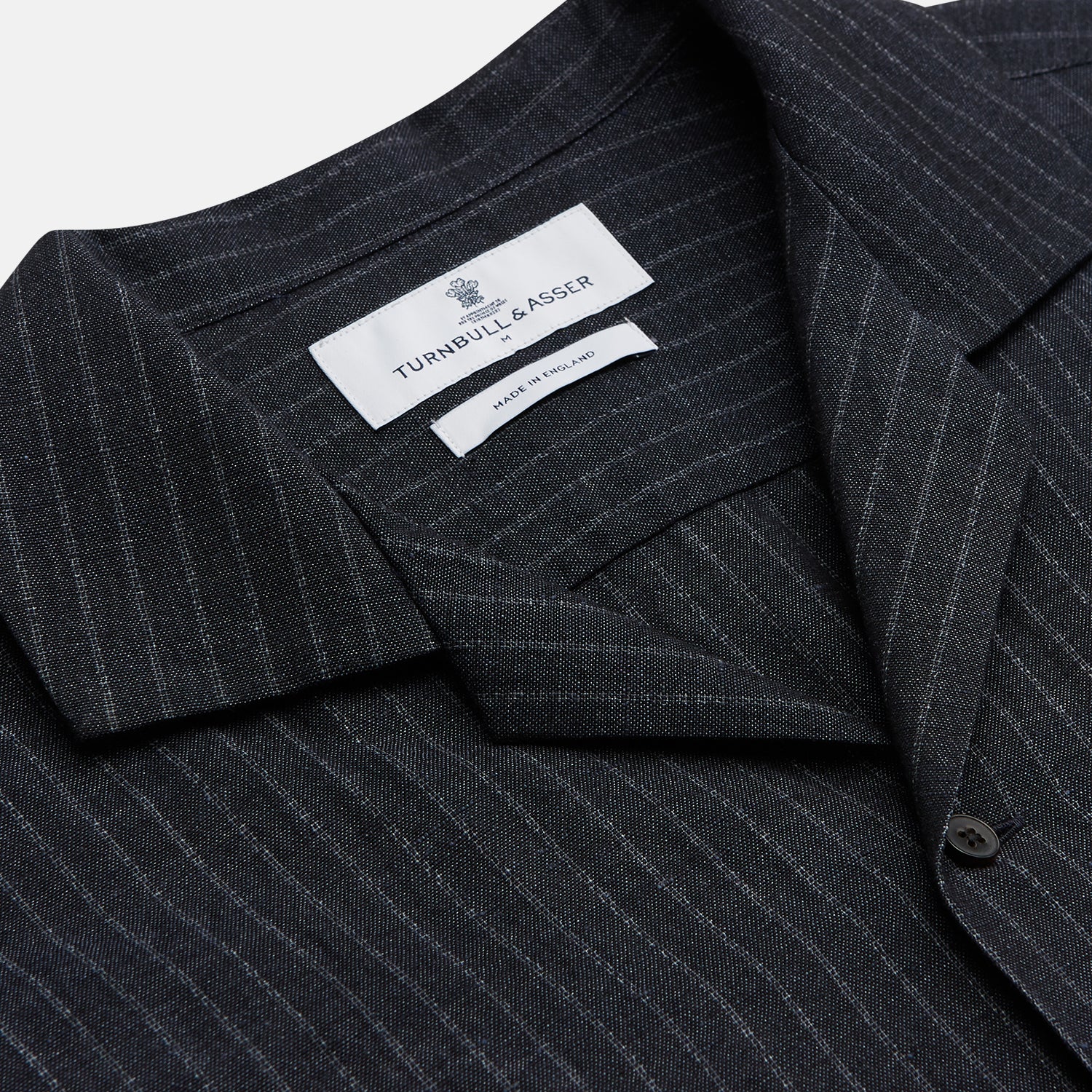 View 6 of product Navy Tailored Pinstriped Shirt Jacket
