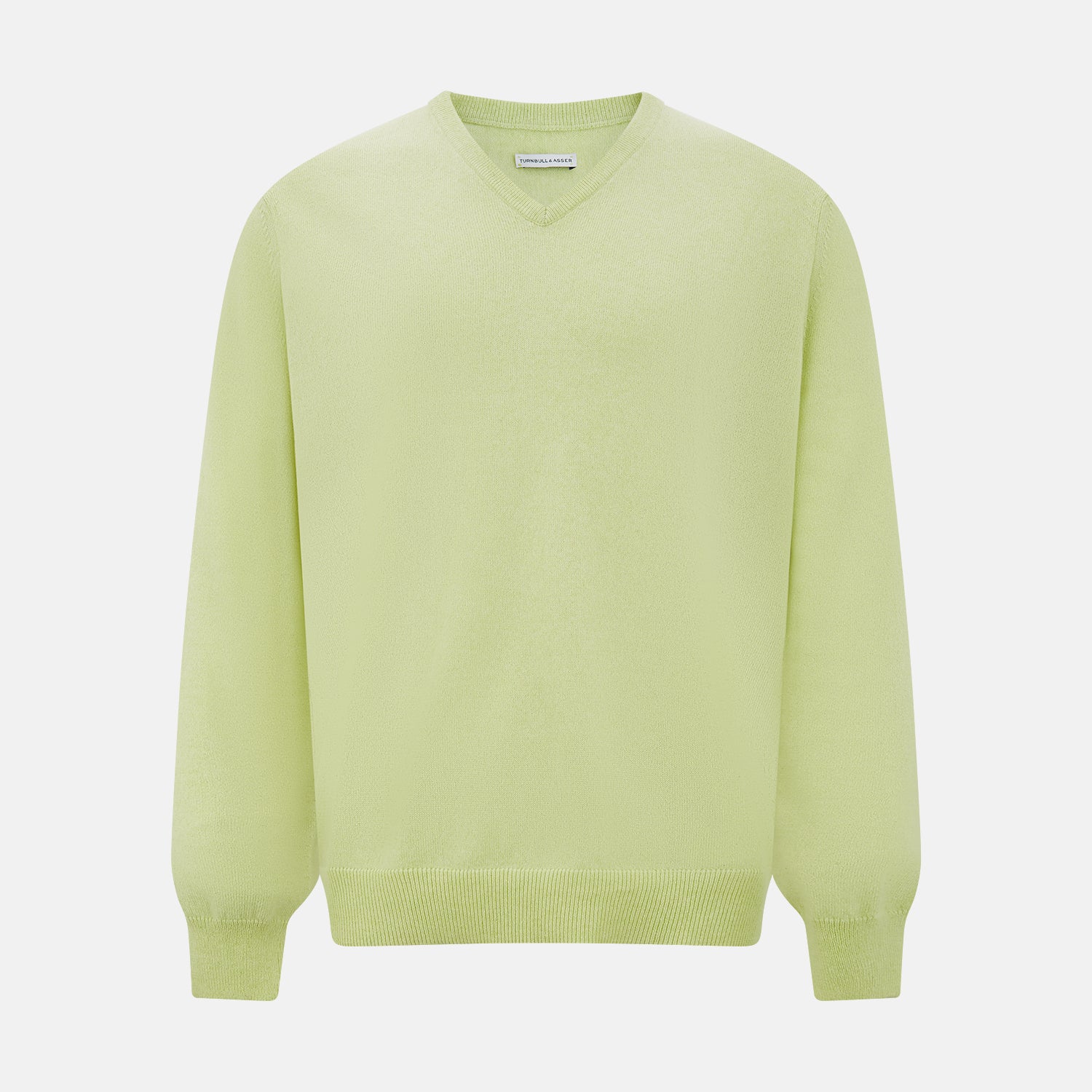 View 1 of product Pistachio Cashmere V-neck Jumper