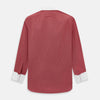 View 3 of product Dark Red Pin Check  Shirt with Contrast T&A Collar and Cuffs