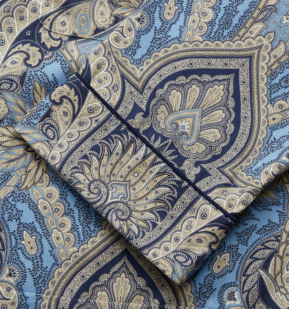 Pale Blue Baroque Silk-blend Hyde Pyjama Set Image 3