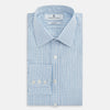 View 5 of product Sky Blue Micro Graph Check Mayfair Shirt
