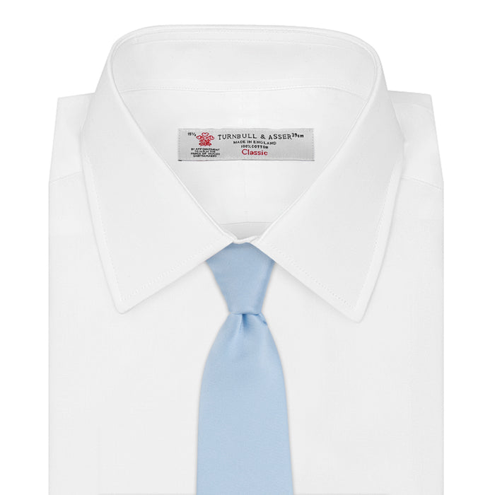 Plain Woven Satin Silk Tie Image 1