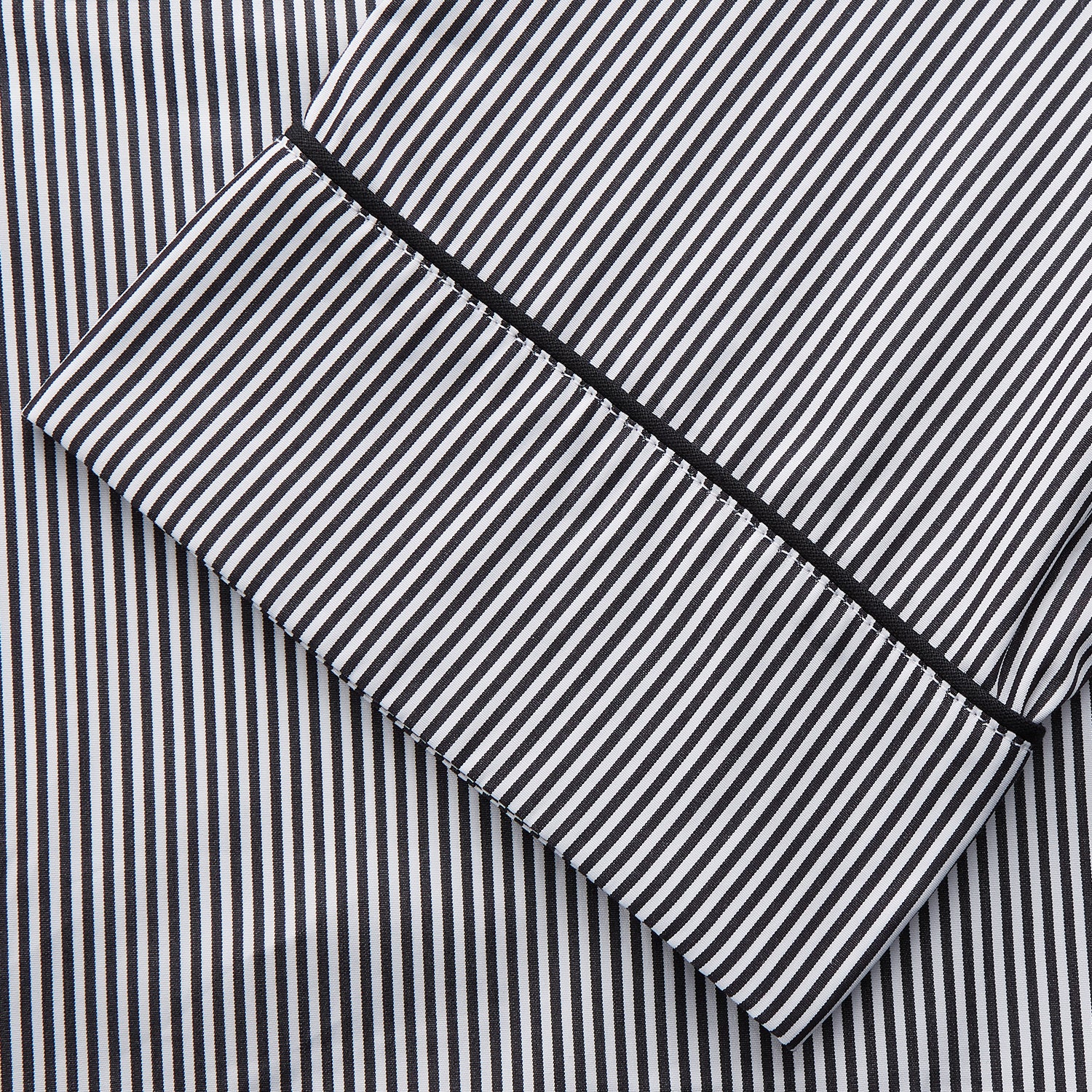 View 4 of product Black Candy Stripe Cotton Hyde Pyjama Set