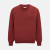 View 1 of product Crimson Red Cashmere Round Neck Jumper
