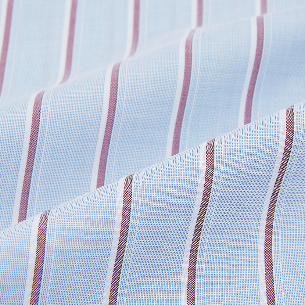 Blue and Burgundy Multi-Stripe Westminster Shirt