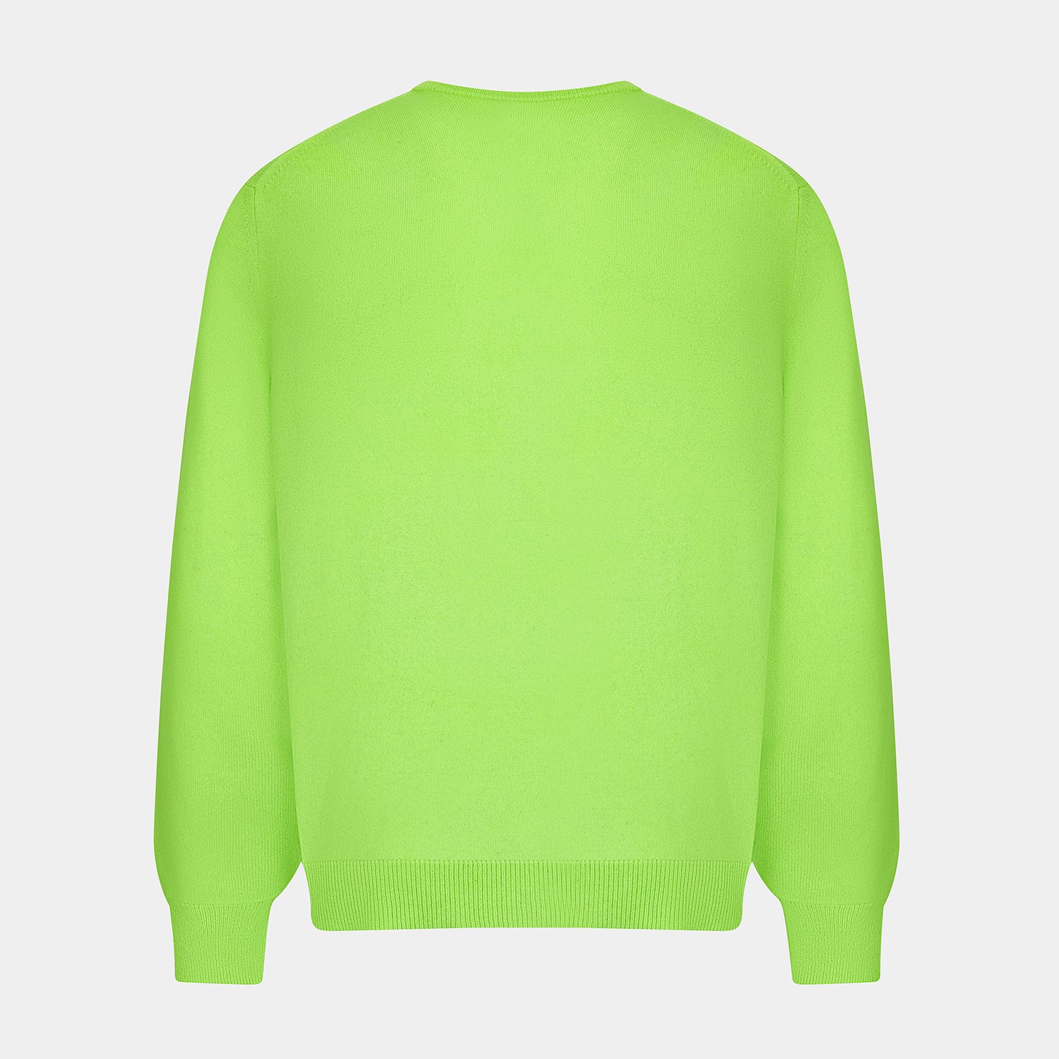 View 2 of product Bright Green Cashmere V-Neck Jumper