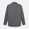 View 3 of product Charcoal Melange Check Hampstead overshirt