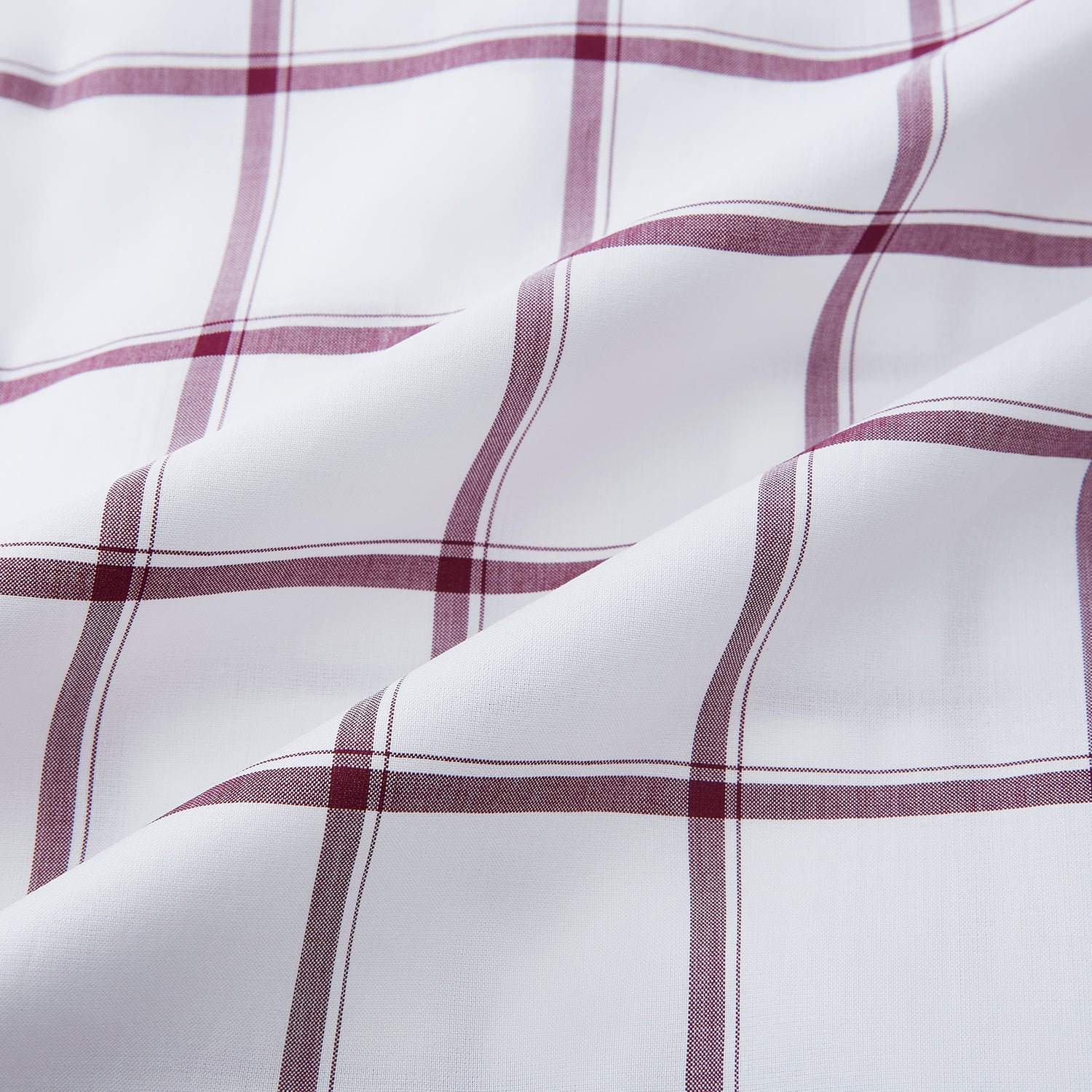 View 6 of product Burgundy Grid Check Mayfair Shirt