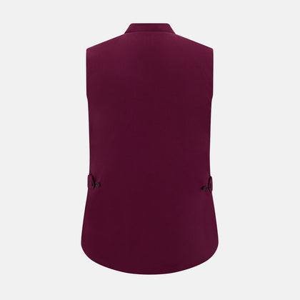 Wine Red Padded Gilet Image 2