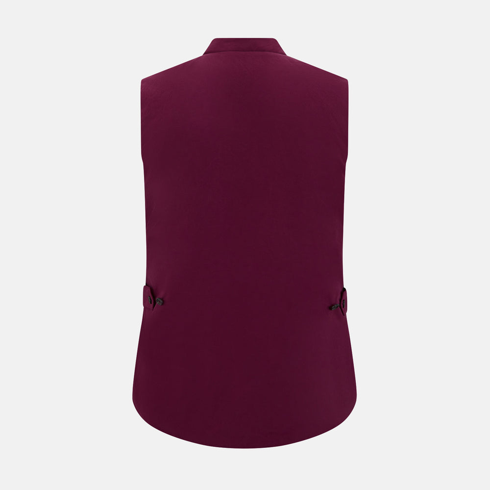 Wine Red Padded Gilet