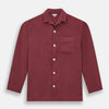 View 4 of product Burgundy Silk Pyjama Set
