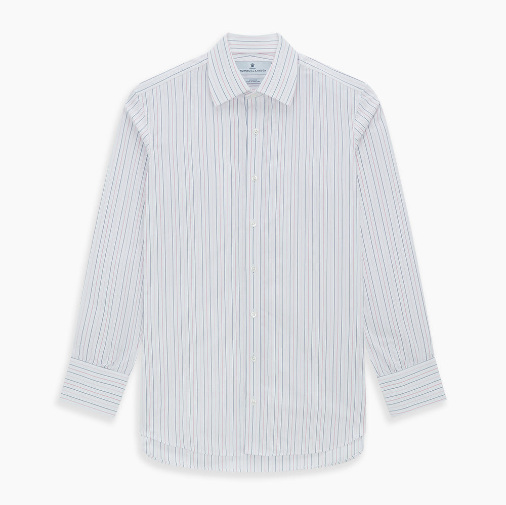 Pink and Blue Wide Pinstripe Mayfair Shirt