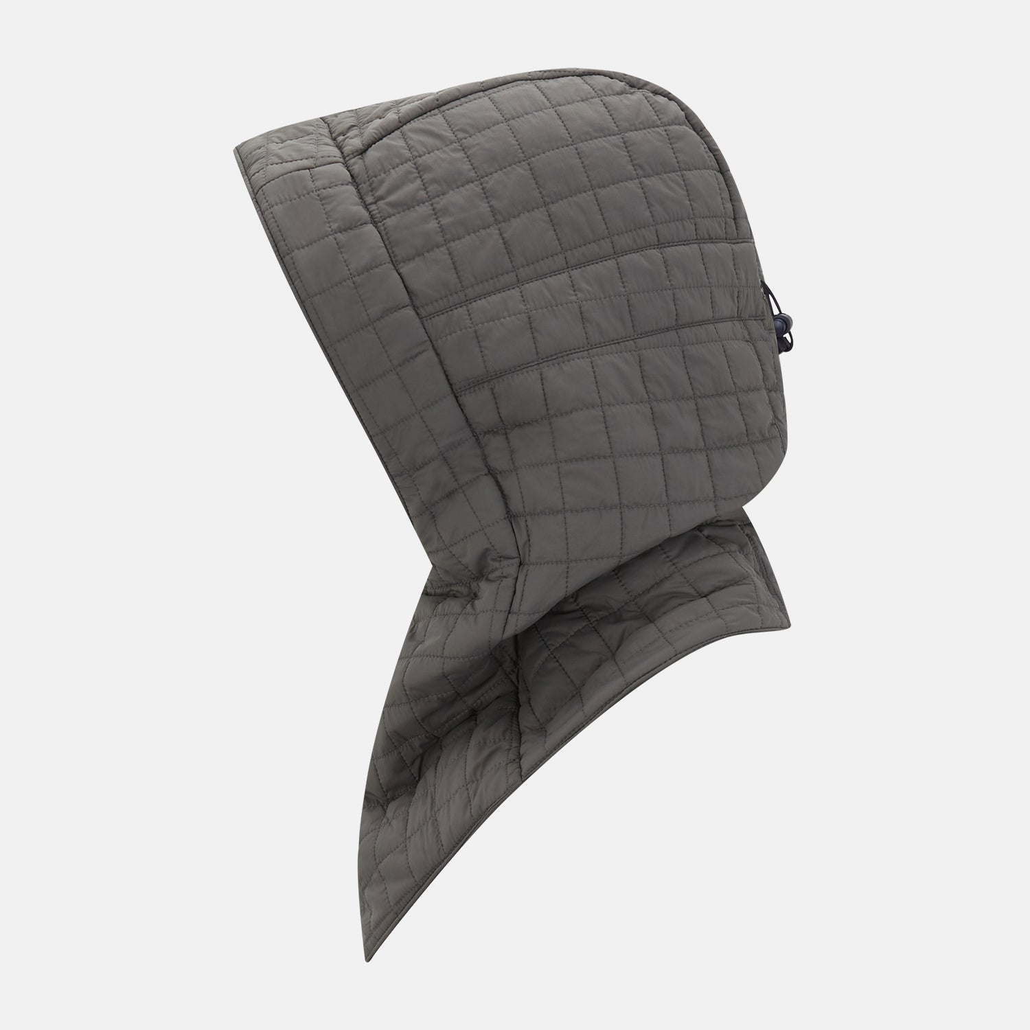 View 3 of product Shadow Grey Quilted Hood with Neck Warmer