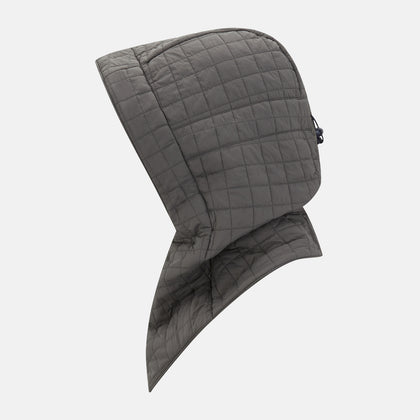 Shadow Grey Quilted Hood with Neck Warmer Image 2