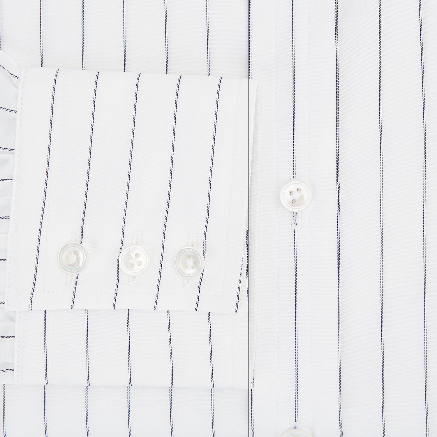 View 4 of product Navy Hairline Multi Stripe Mayfair Shirt