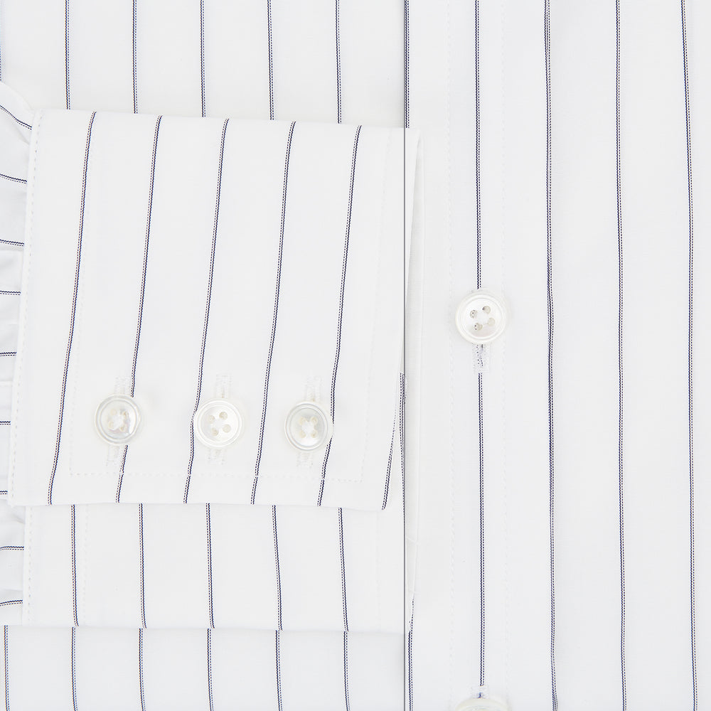 Navy Hairline Multi Stripe Mayfair Shirt