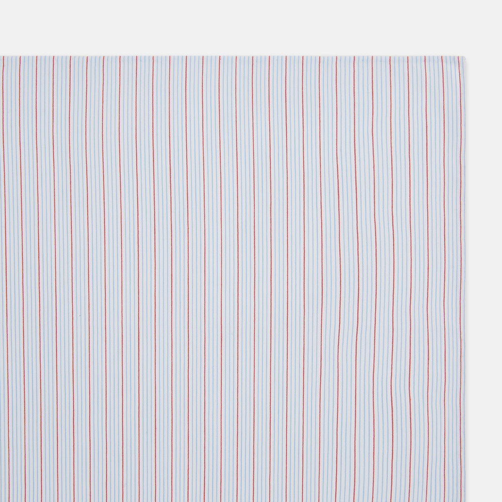 Hand Rolled Red Multi Pinstripe Handkerchief