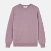 View 1 of product Lilac Heather Glenn Cashmere Crew Neck Jumper
