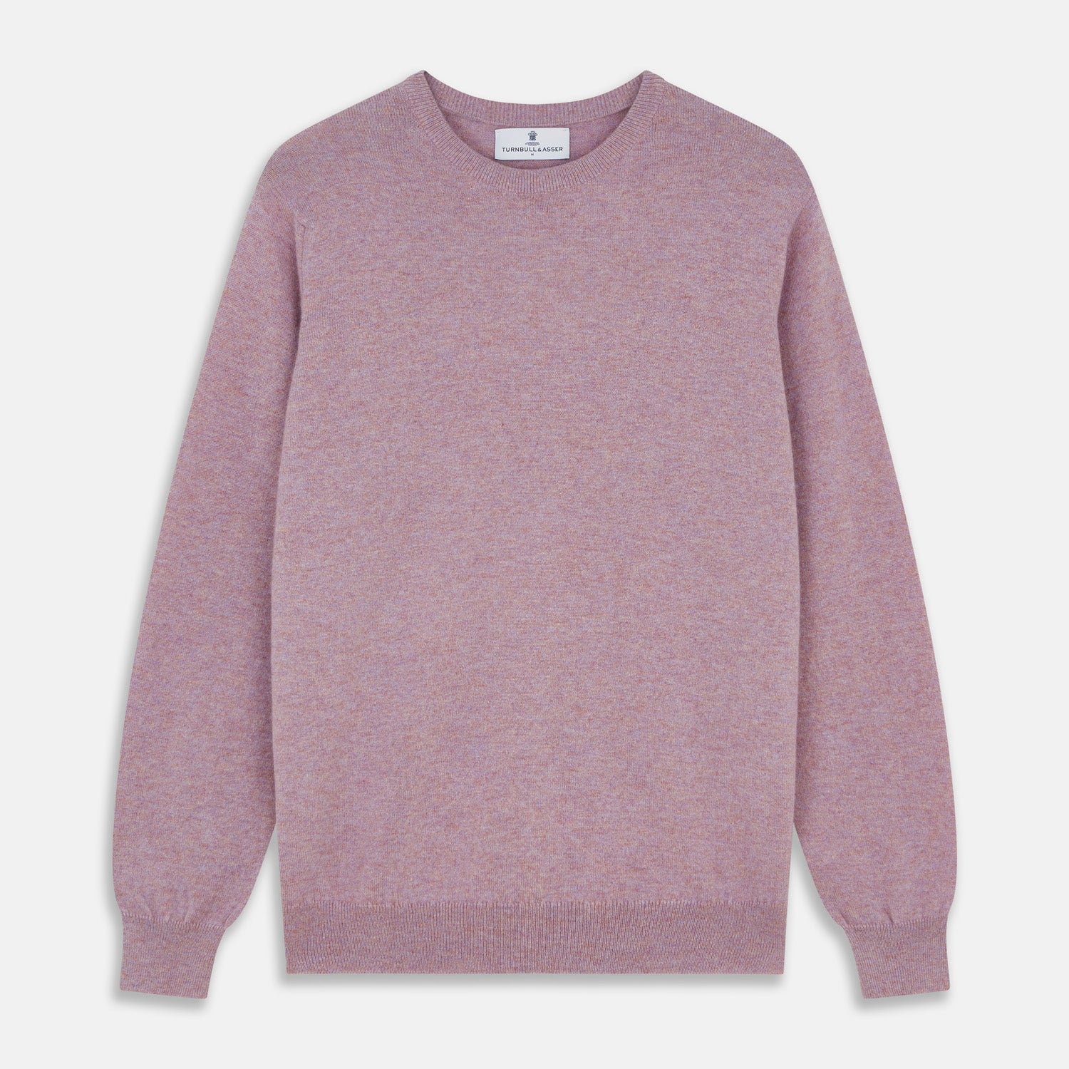 View 1 of product Lilac Heather Glenn Cashmere Crew Neck Jumper