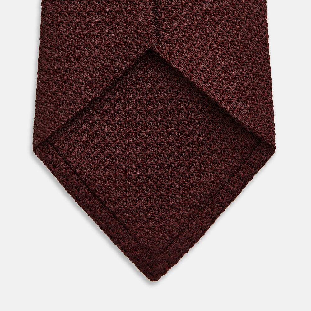 Ruby Red Knitted Tie