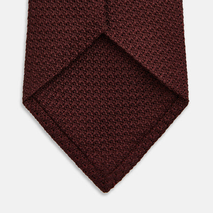 Ruby Red Knitted Tie Image 3