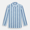 View 1 of product Blue Baiadera Stripe Pyjama Shirt