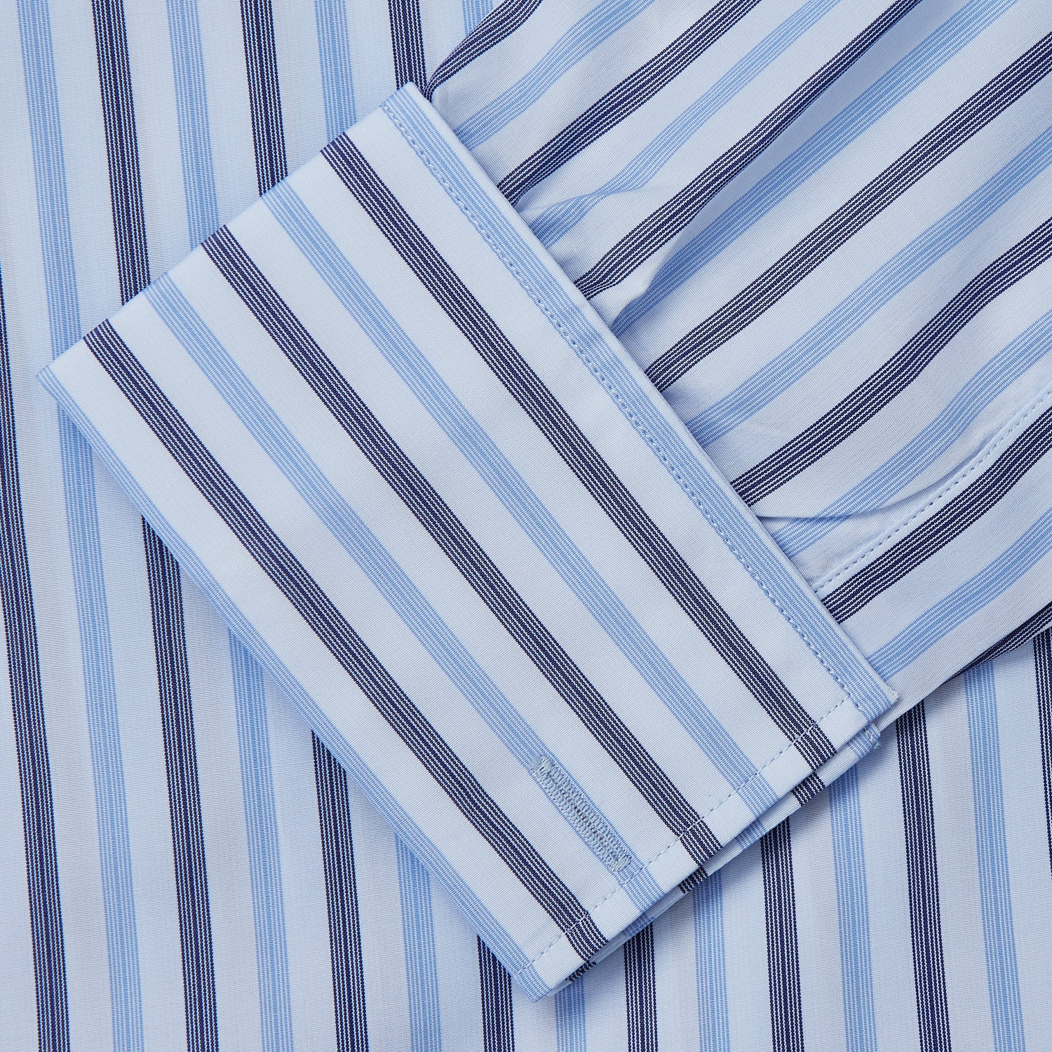 View 3 of product Pale Blue Multi Stripe Cotton Regular Fit Whitby Shirt