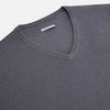 View 2 of product Grey V-Neck Cashmere Jumper