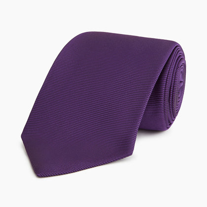 HORIZONTAL TWILL PLUM TIE Image 4