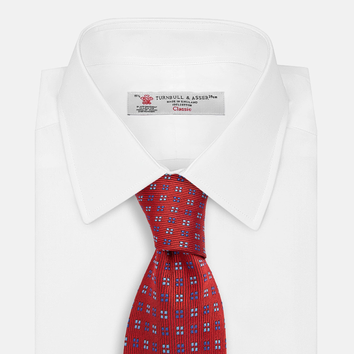 View 2 of product MINI SQUARE SPOT TULIP RED BLUE TIE