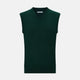 Forest Green V-neck Cashmere Vest