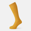 View 1 of product CASHMERE/COTTON BLEND OCHRE SOCKS