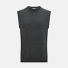 View 1 of product Charcoal Grey  Cashmere Round Neck Vest
