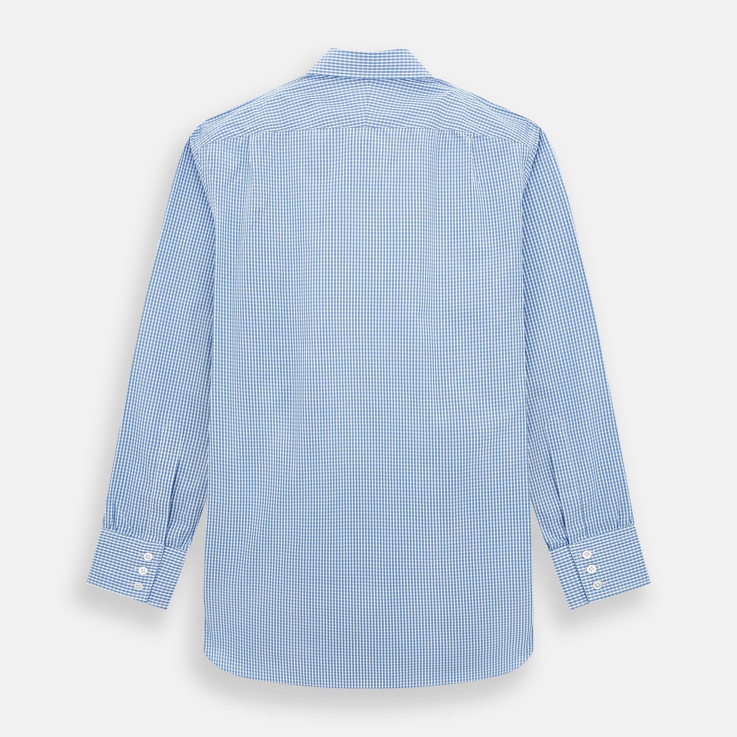 View 3 of product Blue Multi Micro Check Mayfair Shirt