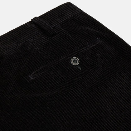 Black Cotton Cord Manson Trouser Image 2