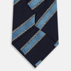 View 3 of product Navy Multi Stripe Silk Tie