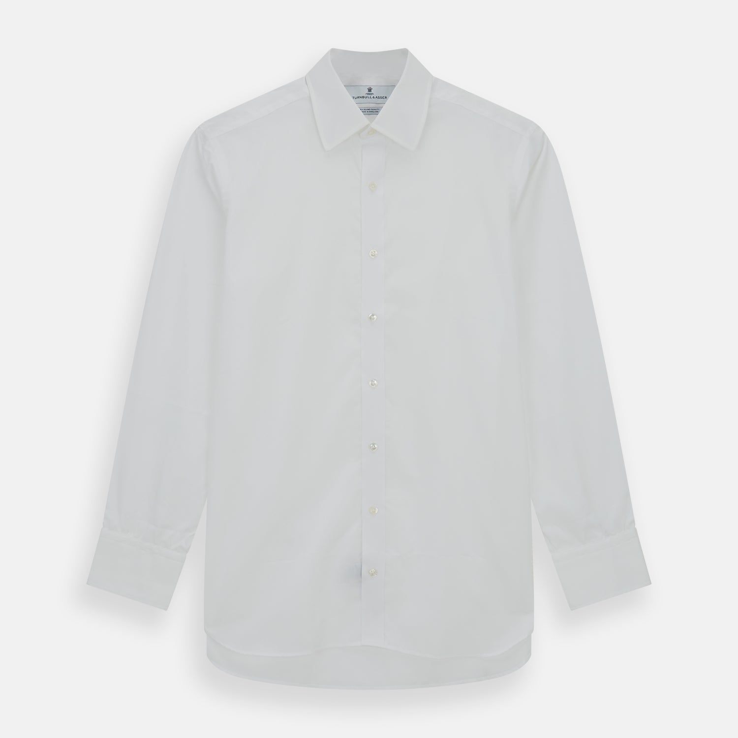 View 1 of product White Sea Island Quality Cotton Shirt with T&A Collar and 3-Button Cuffs