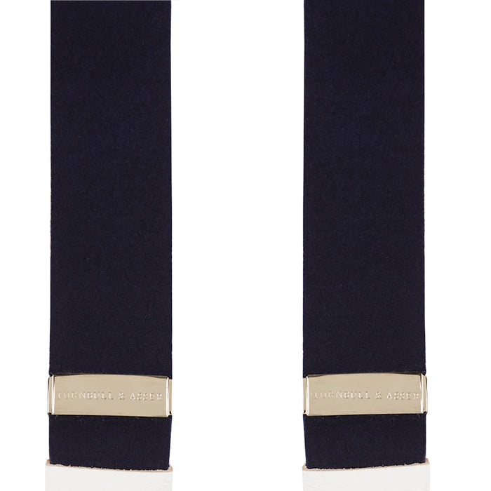 Navy Adjustable Felt Braces Image 1