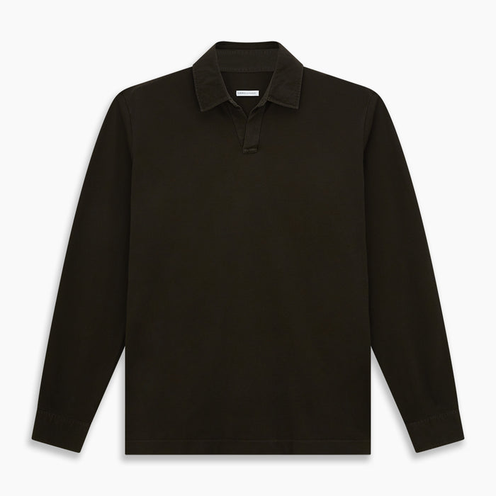 Brown Rugby Polo Shirt Image 6