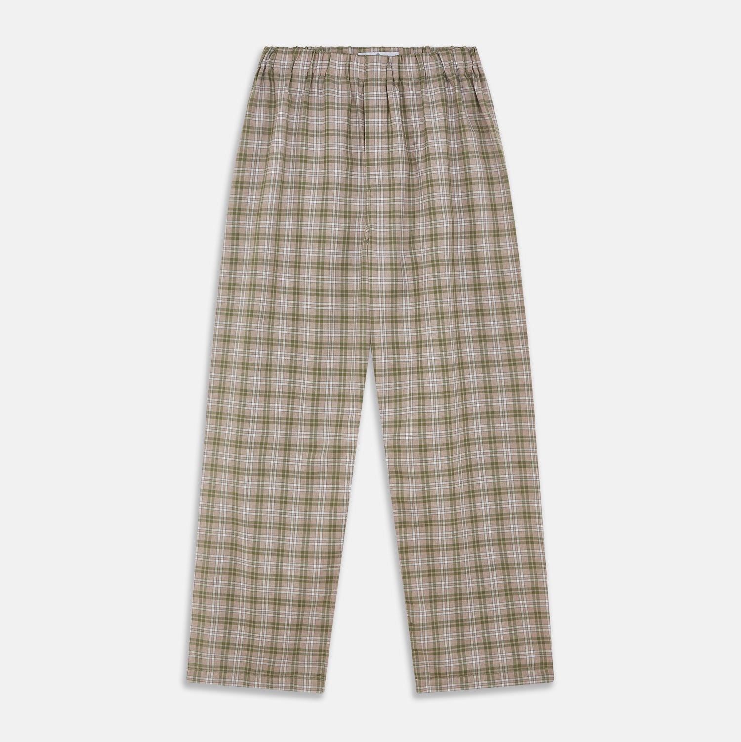 View 1 of product Green Multi Check Cotton Hastings Pyjama Trousers