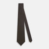 White and Brown Micro Dot Silk Tie