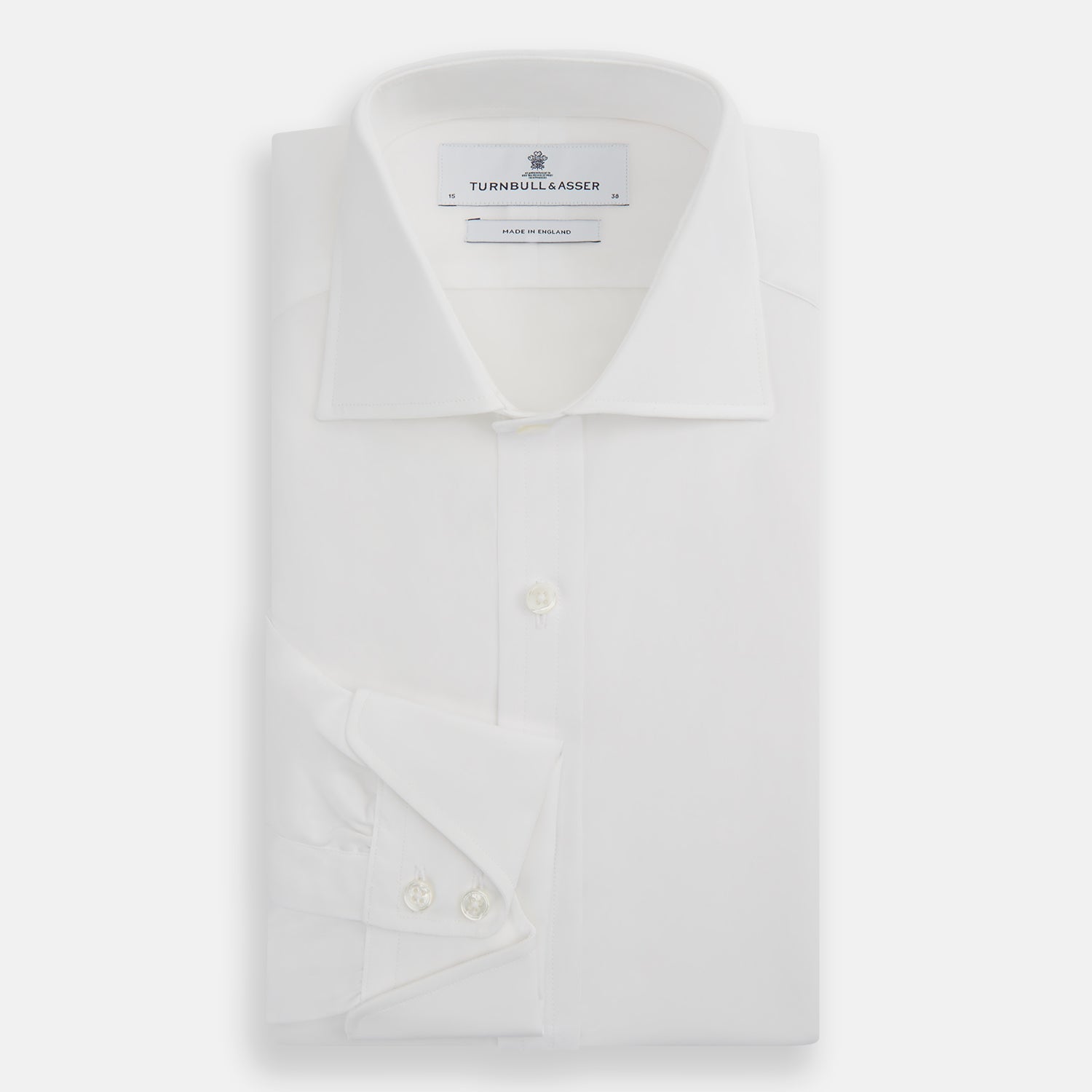 View 5 of product White Poplin Shirt With Regent Collar and 2-Button Cocktail Cuffs