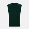 View 3 of product Forest Green V-neck Cashmere Vest